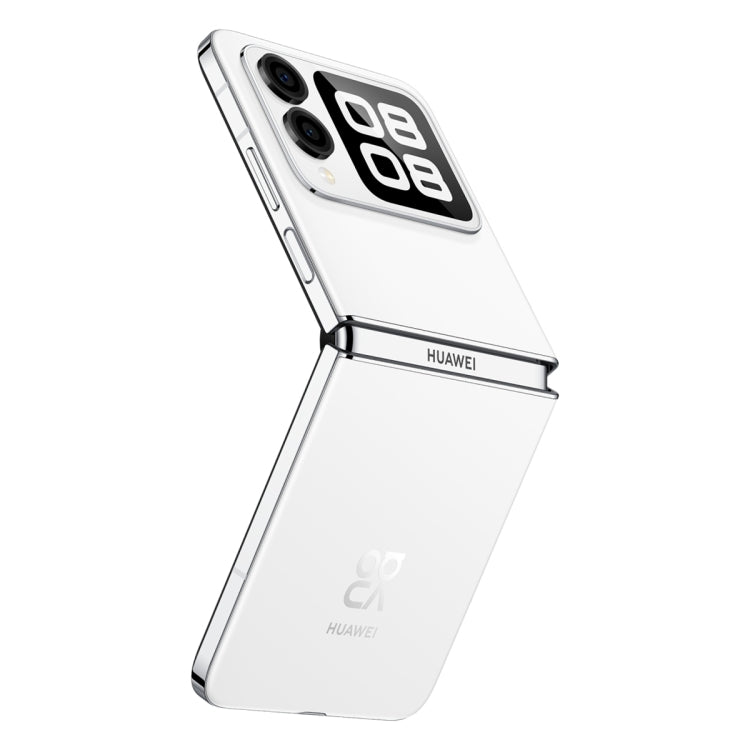 Huawei nova Flip, 12GB+256GB, Side Fingerprint Identification, 6.94 inch + 2.14 inch HarmonyOS 4.2 Octa Core, NFC, OTG, Not Support Google Play (White)