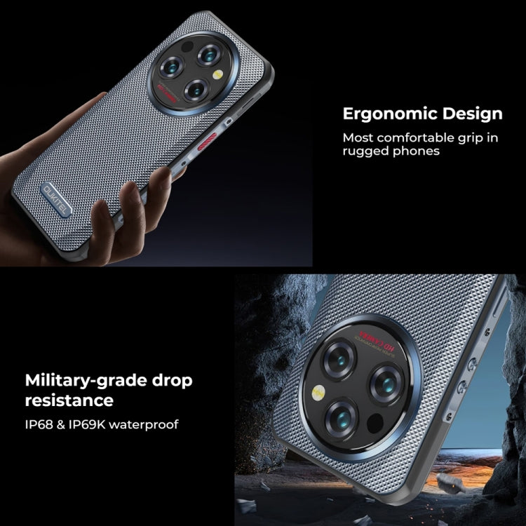 [HK Warehouse] Oukitel WP35 5G Rugged Phone, 8GB+256GB, IP68/IP69K Fingerprint Identification, 11000mAh, 6.6 inch MediaTek Dimensity 6100+ Octa Core, NFC, OTG, Network: 5G (Grey)