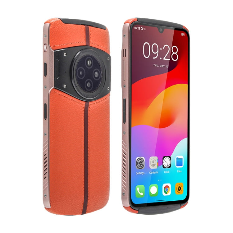 UNIWA PJ001 Projector Phone, 8GB+256GB, 6.72 inch Android 12 Mediatek MT8788WA Octa Core, Network: 4G (Orange)