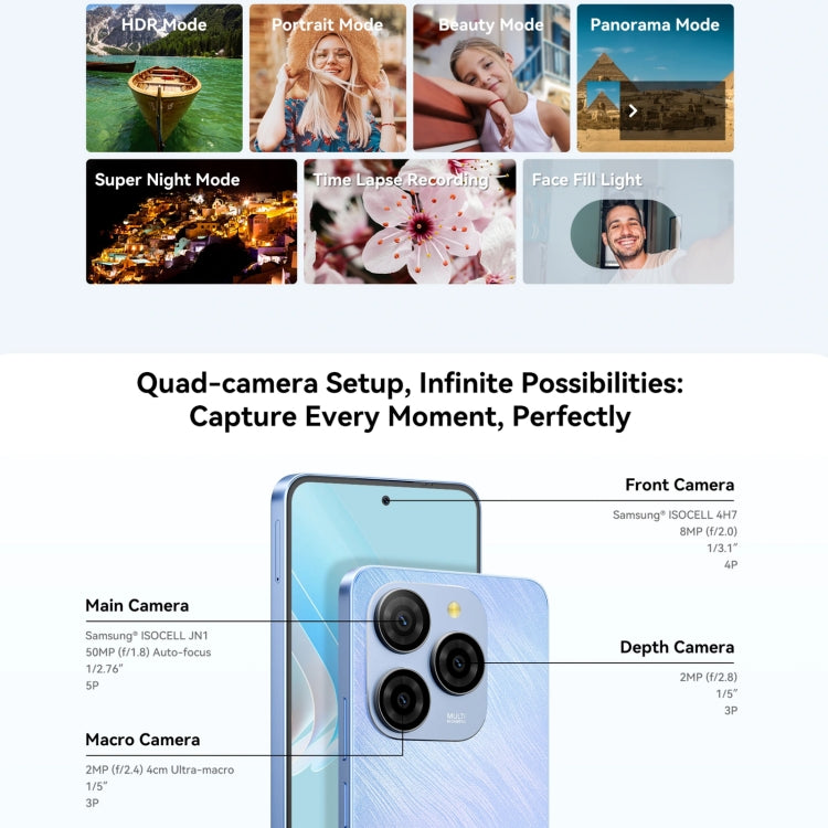[HK Warehouse] Blackview SHARK 9, 8GB+256GB, 6.67 inch Android 14 Unisoc T820 Octa Core, Network: 5G (Blue)