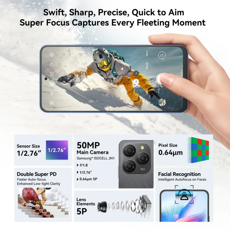 [HK Warehouse] Blackview SHARK 9, 8GB+256GB, 6.67 inch Android 14 Unisoc T820 Octa Core, Network: 5G (Blue)