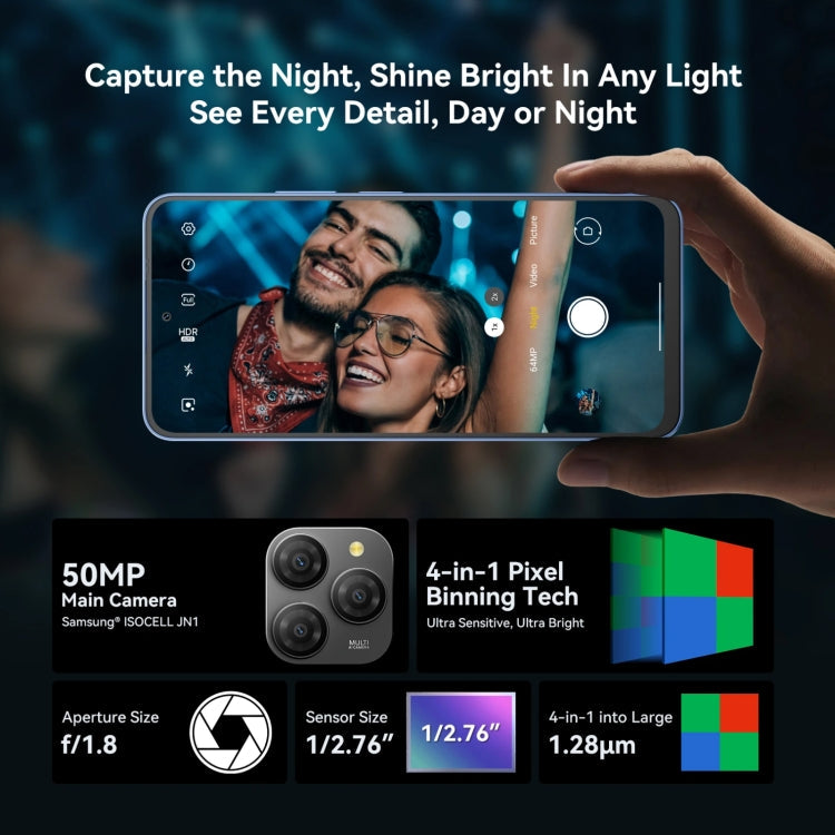 [HK Warehouse] Blackview SHARK 9, 8GB+256GB, 6.67 inch Android 14 Unisoc T820 Octa Core, Network: 5G (Blue)
