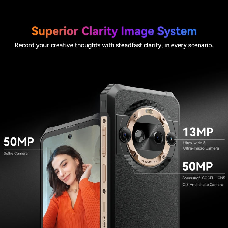[HK Warehouse] Blackview BL9000 Pro 5G, Thermal Imaging Camera, 12GB+512GB, IP68/IP69K/MIL-STD-810H, 6.78 inch Android 14 MediaTek Dimensity 8020 Octa Core, Network: 5G, NFC, OTG (Black)