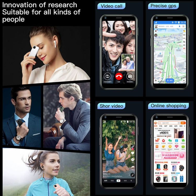 SOYES XS11, 1GB+8GB, 2.5 inch MTK6580 Quad Core up to 1.3GHz, Bluetooth, WiFi, FM, Network: 3G, Dual SIM(White)