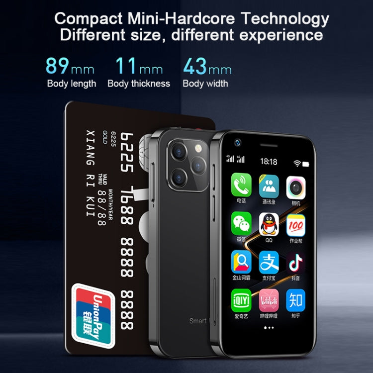 SOYES XS12, 3GB+32GB, 3.0 inch Android 9.0 MTK6737M Quad Core up to 1.1GHz, Bluetooth, WiFi, FM, Network: 4G, Dual SIM(Blue)