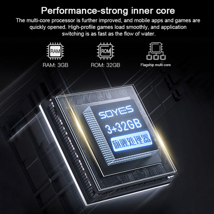 SOYES XS12, 3GB+32GB,  3.0 inch Android 9.0 MTK6737M Quad Core up to 1.1GHz, Bluetooth, WiFi, FM, Network: 4G, Dual SIM(Black)