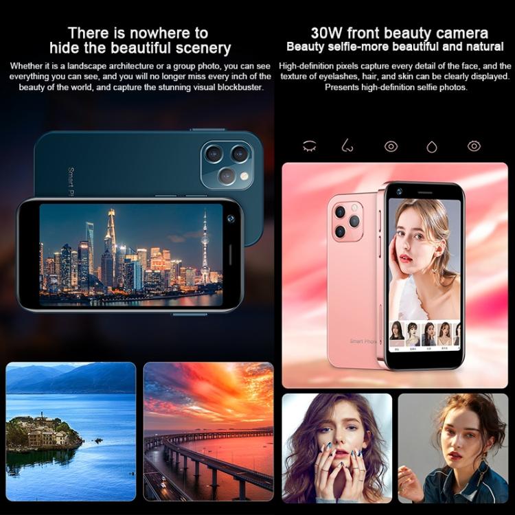 SOYES XS12, 3GB+32GB, 3.0 inch Android 9.0 MTK6737M Quad Core up to 1.1GHz, Bluetooth, WiFi, FM, Network: 4G, Dual SIM(Blue)