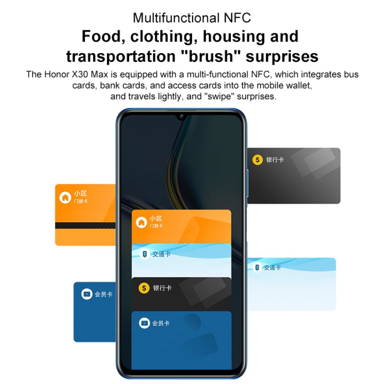 Honor X30 Max 5G KKG-AN70, 64MP Cameras, 8GB+256GB, China Version