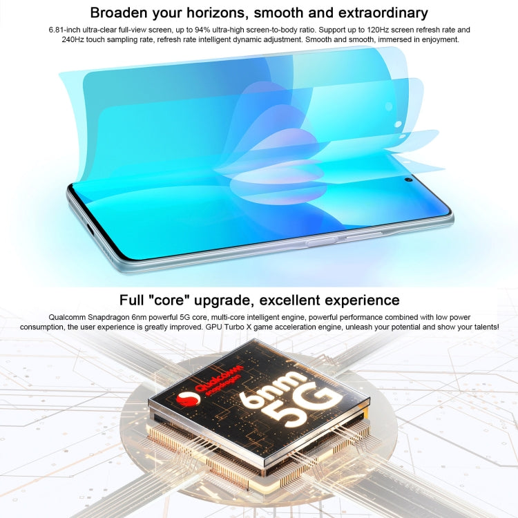 Honor X30 5G ANY-AN00, 48MP Cameras, 8GB+128GB, China Version, Triple Back Cameras, Side Fingerprint Identification, 4800mAh Battery, 6.81 inch Magic UI 5.0 Qualcomm Snapdragon 695 Octa Core up to 2.2GHz, Network: 5G, OTG, Not Support Google Play(Gold)