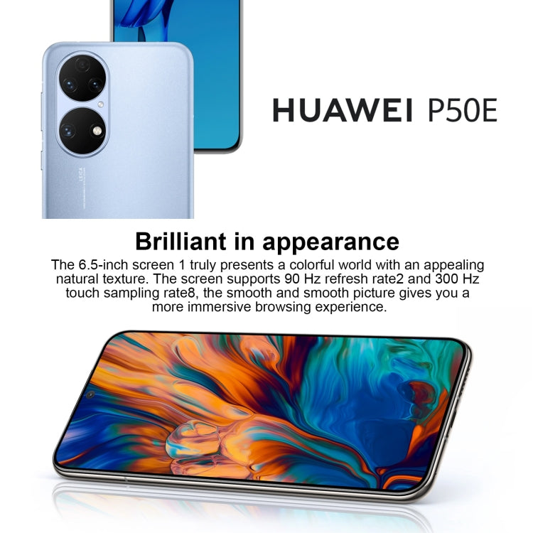Huawei P50E 4G ABR-AL60, HarmonyOS 2, 50MP Camera, 8GB+128GB, China Version, Triple Back Cameras, 4100mAh Battery, Screen Fingerprint Identification, 6.5 inch Snapdragon 778G 4G Octa Core up to 2.42GHz, Network: 4G, OTG, NFC, Not Support Google Play(Gold)