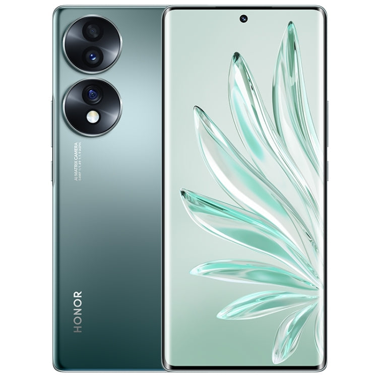 Honor 70 5G FNE-AN00, 54MP Cameras, 12GB+256GB, China Version, Triple Back Cameras, Screen Fingerprint Identification,  6.67 inch Magic UI 6.1 Qualcomm Snapdragon 778G Plus Octa Core up to 2.5GHz, Network: 5G, OTG, NFC, Not Support Google Play(Green)