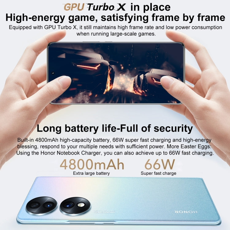 Honor 70 5G FNE-AN00, 54MP Cameras, 12GB+256GB, China Version, Triple Back Cameras, Screen Fingerprint Identification,  6.67 inch Magic UI 6.1 Qualcomm Snapdragon 778G Plus Octa Core up to 2.5GHz, Network: 5G, OTG, NFC, Not Support Google Play(Green)