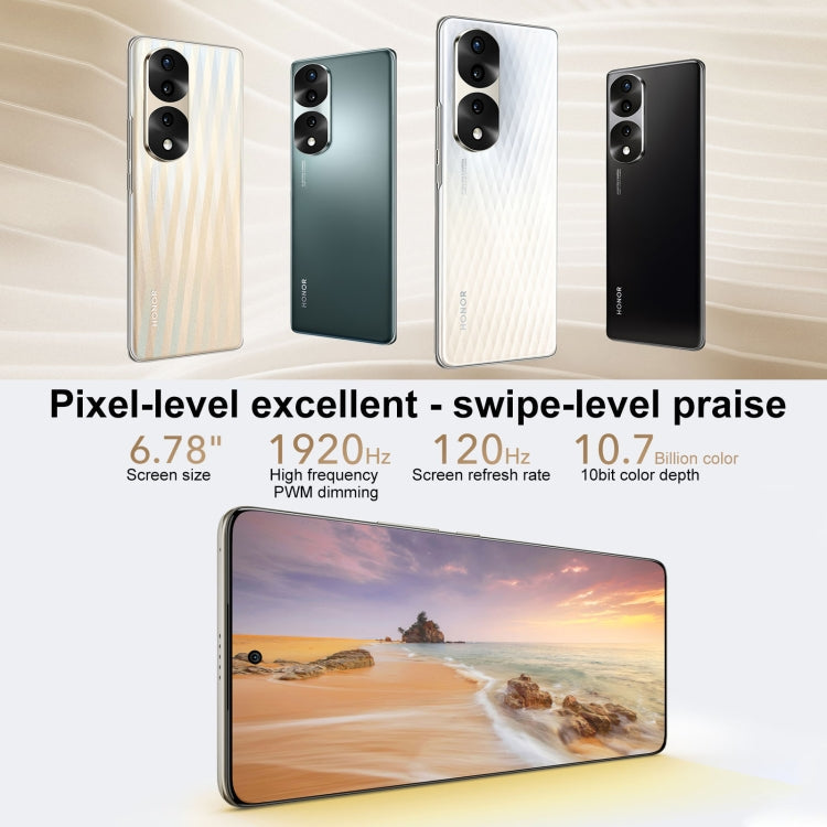 Honor 70 Pro 5G SDY-AN00, 54MP Cameras, 12GB+256GB, China Version, Triple Back Cameras, Screen Fingerprint Identification, 6.78 inch Magic UI 6.1 Dimensity 8000 Octa Core up to 2.75GHz, Network: 5G, OTG, NFC, Not Support Google Play(Jet Black)