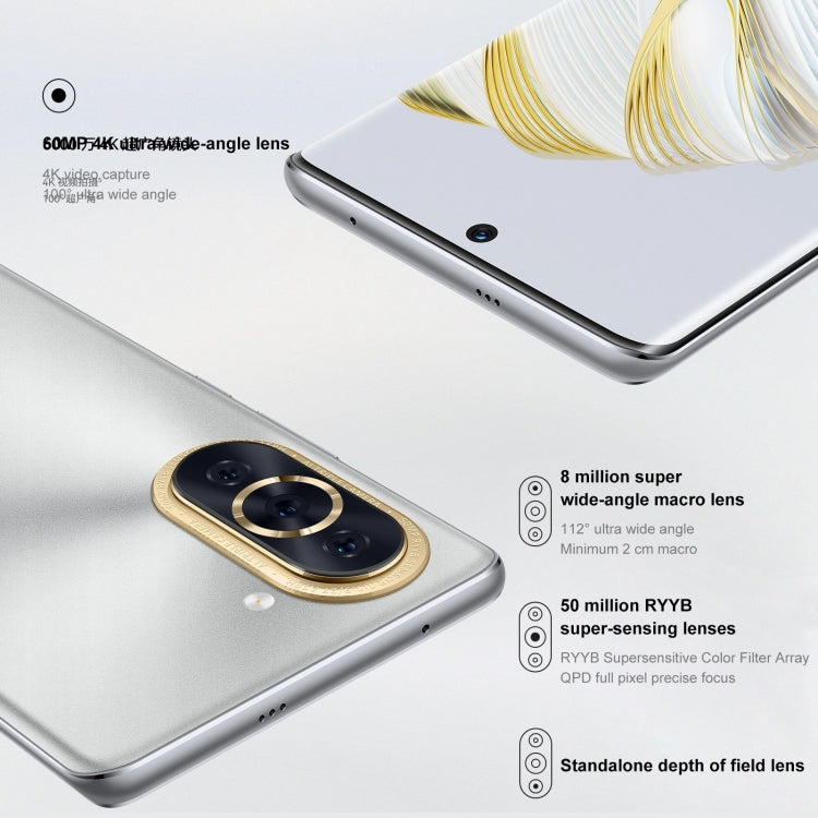 Huawei nova 10 4G NCO-AL00,128GB, 60MP Front Camera, China Version, Triple Back Cameras, In-screen Fingerprint Identification, 6.67 inch HarmonyOS 2 Qualcomm Snapdragon 778G 4G Octa Core up to 2.42GHz, Network: 4G, OTG, NFC, Not Support Google Play(Black)