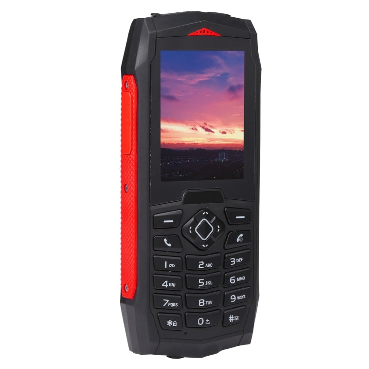 Rugtel R1C Rugged Phone, IP68 Waterproof Dustproof Shockproof, 2.4 inch, MTK6261D, 2000mAh Battery, SOS, FM, Dual SIM(Red)