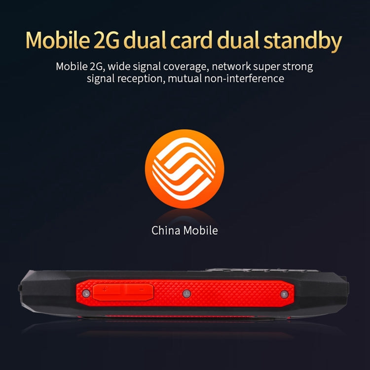 Rugtel R1C Rugged Phone, IP68 Waterproof Dustproof Shockproof, 2.4 inch, MTK6261D, 2000mAh Battery, SOS, FM, Dual SIM(Red)