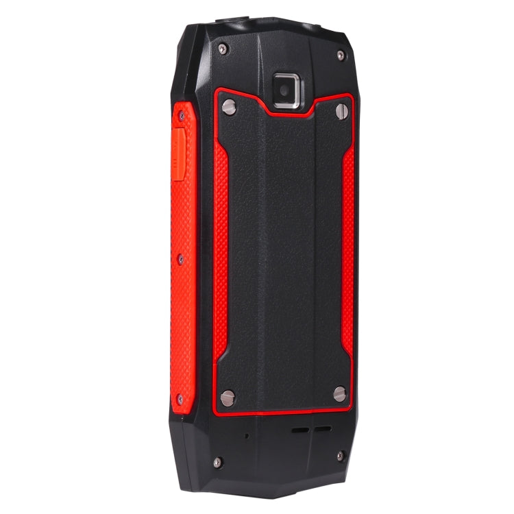 Rugtel R1C Rugged Phone, IP68 Waterproof Dustproof Shockproof, 2.4 inch, MTK6261D, 2000mAh Battery, SOS, FM, Dual SIM(Red)