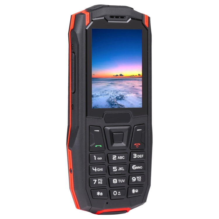 Rugtel R2C Rugged Phone, IP68 Waterproof Dustproof Shockproof, 2.4 inch, MTK6261D, 2500mAh Battery, SOS, FM, Dual SIM(Red)