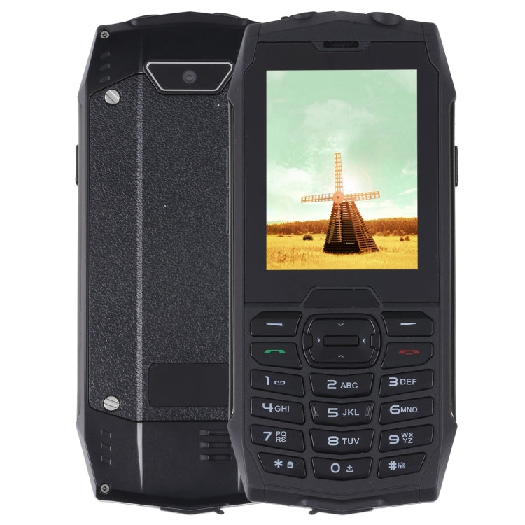 Rugtel R3C Rugged Phone, IP68 Waterproof Dustproof Shockproof, 2.8 inch, MTK6261D, 2000mAh Battery, SOS, FM, Dual SIM(Black)