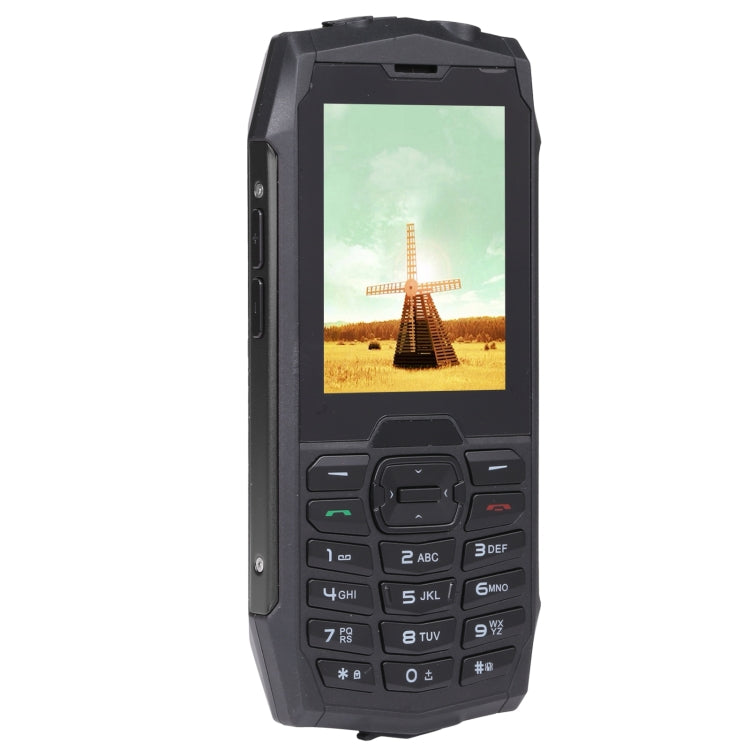 Rugtel R3C Rugged Phone, IP68 Waterproof Dustproof Shockproof, 2.8 inch, MTK6261D, 2000mAh Battery, SOS, FM, Dual SIM(Black)