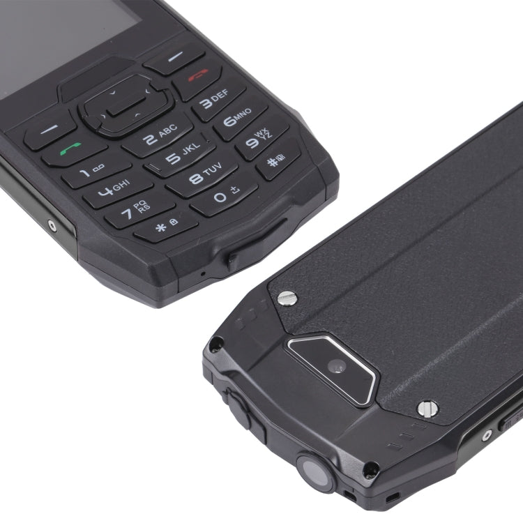 Rugtel R3C Rugged Phone, IP68 Waterproof Dustproof Shockproof, 2.8 inch, MTK6261D, 2000mAh Battery, SOS, FM, Dual SIM(Black)