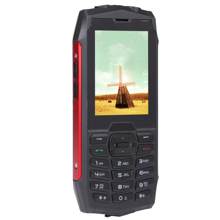 Rugtel R3C Rugged Phone, IP68 Waterproof Dustproof Shockproof, 2.8 inch, MTK6261D, 2000mAh Battery, SOS, FM, Dual SIM(Red)