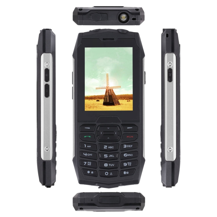 Rugtel R3C Rugged Phone, IP68 Waterproof Dustproof Shockproof, 2.8 inch, MTK6261D, 2000mAh Battery, SOS, FM, Dual SIM(Silver)