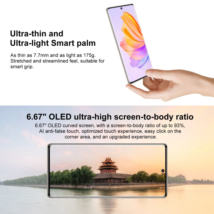 Honor 80 SE 5G GIA-AN80, 64MP Cameras, 12GB+256GB, China Version, Triple Back Cameras, Screen Fingerprint Identification, 6.67 inch Magic OS 7.0 Android 12 Dimensity 900 MT6877 Octa Core up to 2.4GHz, Network: 5G, OTG, Not Support Google Play(Pink)