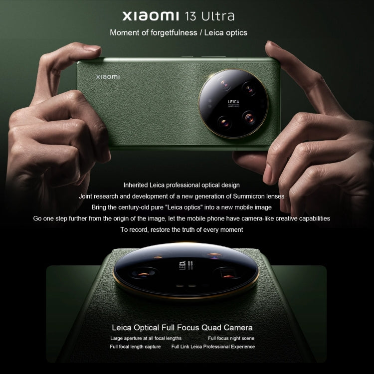 Xiaomi 13 Ultra, 50MP Camera, 16GB+1TB, Quad Leica Back Cameras, In-screen Fingerprint Identification, 5000mAh Battery, 6.73 inch 2K OLED MIUI 14 Qualcomm Snapdragon 8 Gen2 Octa Core 4nm up to 3.19GHz, Network: 5G, NFC, Wireless Charging Function (White)