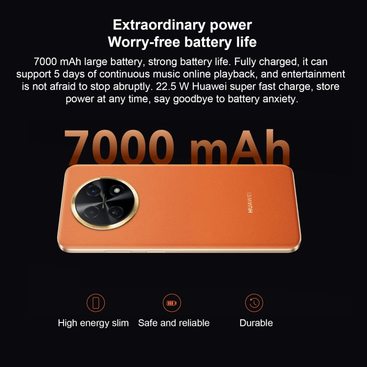 Huawei Enjoy 60X 256GB STG-AL00, China Version, Dual Back Cameras, Side Fingerprint Identification, 7000mAh Battery, 6.95 inch HarmonyOS 3.0 Qualcomm Snapdragon 680 Octa Core 2.4GHz, Network: 4G, OTG, NFC, Not Support Google Play(Emerald)