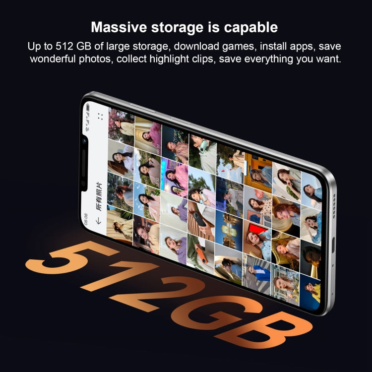 Huawei Enjoy 60X 512GB STG-AL00, China Version, Dual Back Cameras, Side Fingerprint Identification, 7000mAh Battery, 6.95 inch HarmonyOS 3.0 Qualcomm Snapdragon 680 Octa Core 2.4GHz, Network: 4G, OTG, NFC, Not Support Google Play(Black)