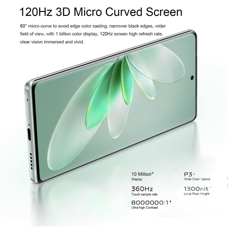 vivo S16 Pro 5G, 50MP Camera, 12GB+512GB, Triple Back Cameras, Srceen Fingerprint Identification, 4600mAh Battery, 6.78 inch Android 13 OriginOS 3 Dimensity 8200 Octa Core up to 3.1GHz, OTG, NFC, Network: 5G (Mint Green)