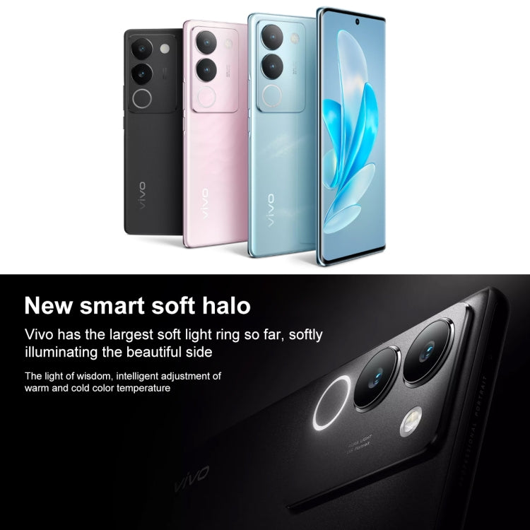 vivo S17 5G, 50MP Camera, 12GB+ 256GB, Dual Back Cameras, Screen Fingerprint Identification, 4600mAh Battery, 6.78 inch Android 13 OriginOS 3 Snapdragon 778G+ Octa Core up to 2.5GHz, OTG, NFC, Network: 5G (Blue)