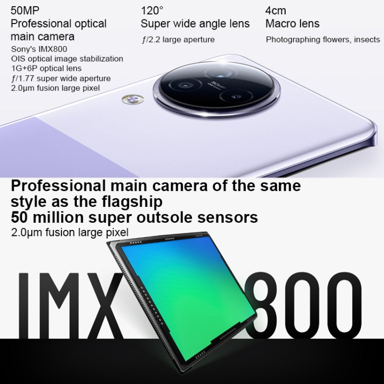 Xiaomi Civi 3 5G, 50MP Camera, 12GB+512GB, Triple Back Cameras + Dual Front Cameras, In-screen Fingerprint Identification, 4500mAh Battery, 6.55 inch MIUI 14 Dimensity 8200-Ultra Octa Core 4nm up to 3.1GHz, Network: 5G, NFC (Gold)