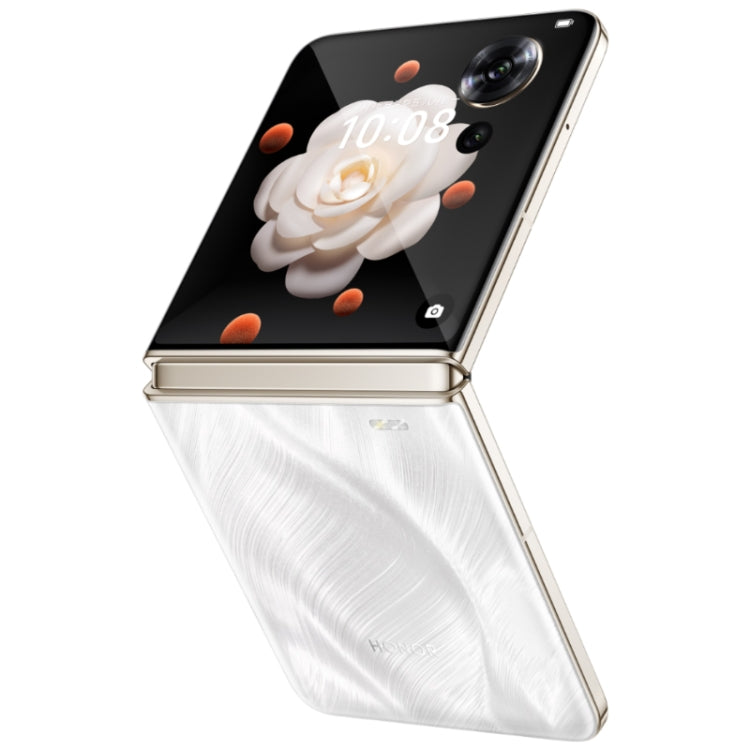 Honor Magic V Flip, 12GB+1TB, 6.8 inch + 4.0 inch Screen MagicOS 8.0 Snapdragon 8+ Gen 1 Octa Core, Network: 5G, NFC, OTG (White)