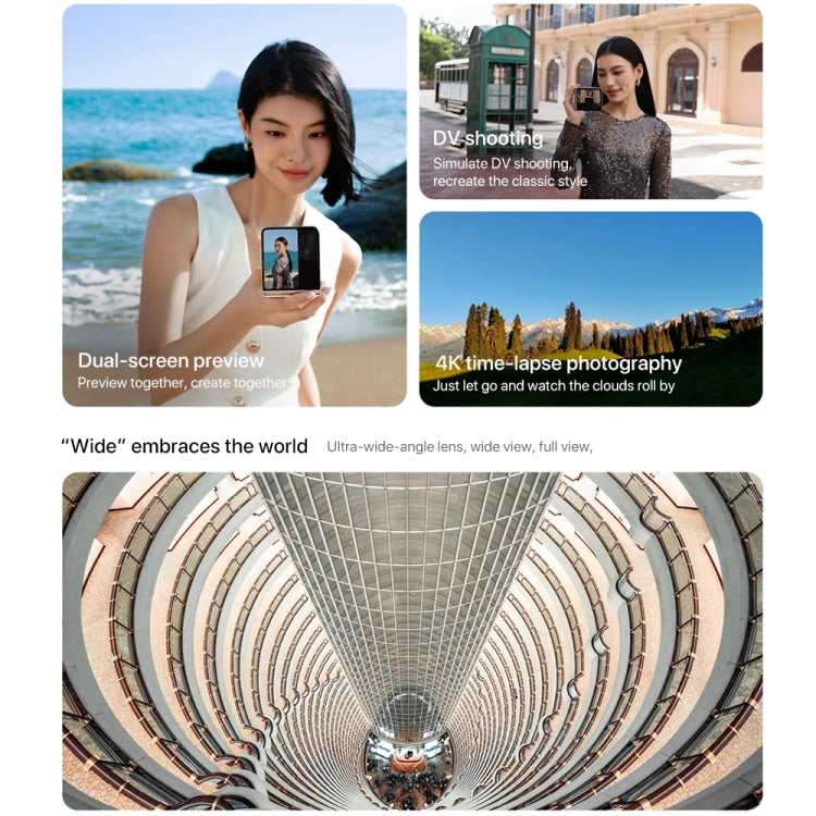 Honor Magic V Flip, 12GB+1TB, 6.8 inch + 4.0 inch Screen MagicOS 8.0 Snapdragon 8+ Gen 1 Octa Core, Network: 5G, NFC, OTG (Black)
