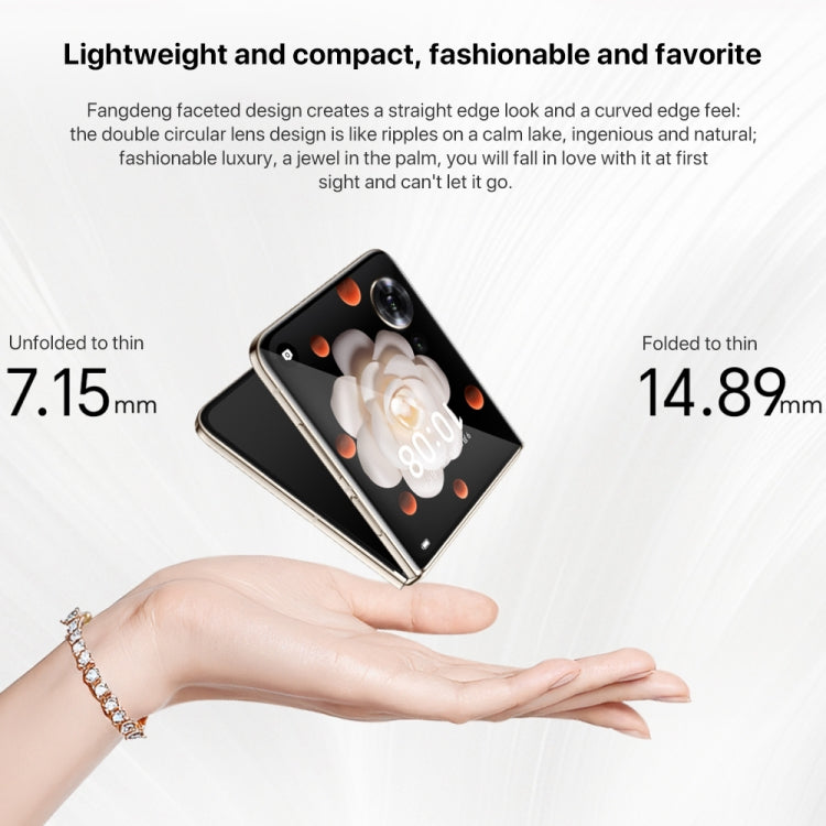 Honor Magic V Flip, 12GB+1TB, 6.8 inch + 4.0 inch Screen MagicOS 8.0 Snapdragon 8+ Gen 1 Octa Core, Network: 5G, NFC, OTG (Pink)