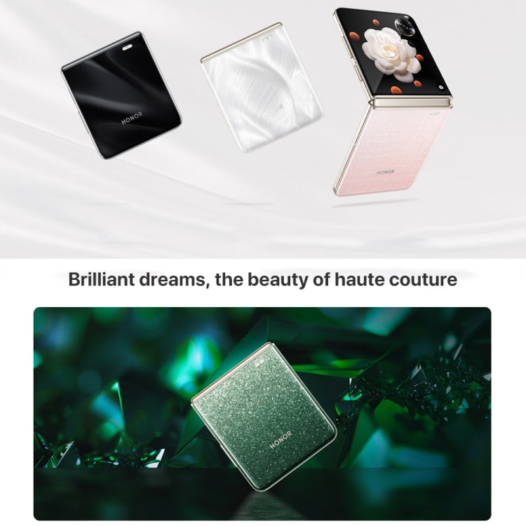 Honor Magic V Flip, 12GB+1TB, 6.8 inch + 4.0 inch Screen MagicOS 8.0 Snapdragon 8+ Gen 1 Octa Core, Network: 5G, NFC, OTG (Black)