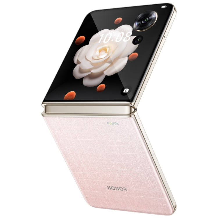 Honor Magic V Flip, 12GB+256GB, 6.8 inch + 4.0 inch Screen MagicOS 8.0 Snapdragon 8+ Gen 1 Octa Core, Network: 5G, NFC, OTG (Pink)