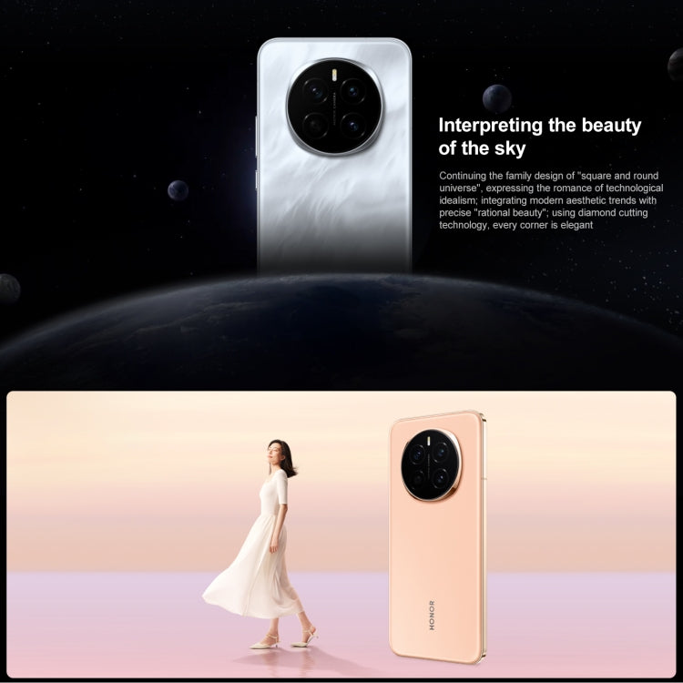 Honor Magic7, 12GB+512GB, Screen Fingerprint, 6.78 inch MagicOS 9.0 / Android 15 Snapdragon 8 Elite 3nm Octa Core, Network: 5G, NFC, OTG, Support Google Play (Gold)