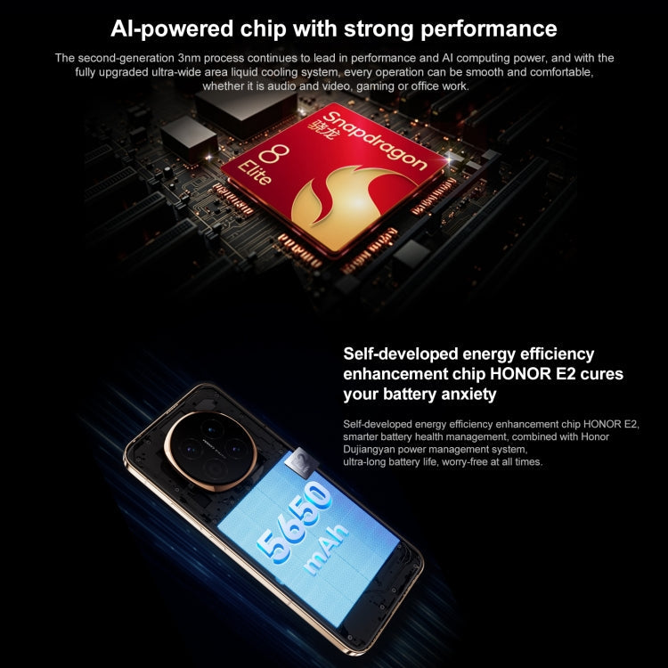 Honor Magic7, 16GB+1TB, Screen Fingerprint, 6.78 inch MagicOS 9.0 / Android 15 Snapdragon 8 Elite 3nm Octa Core, Network: 5G, NFC, OTG, Support Google Play (Black)