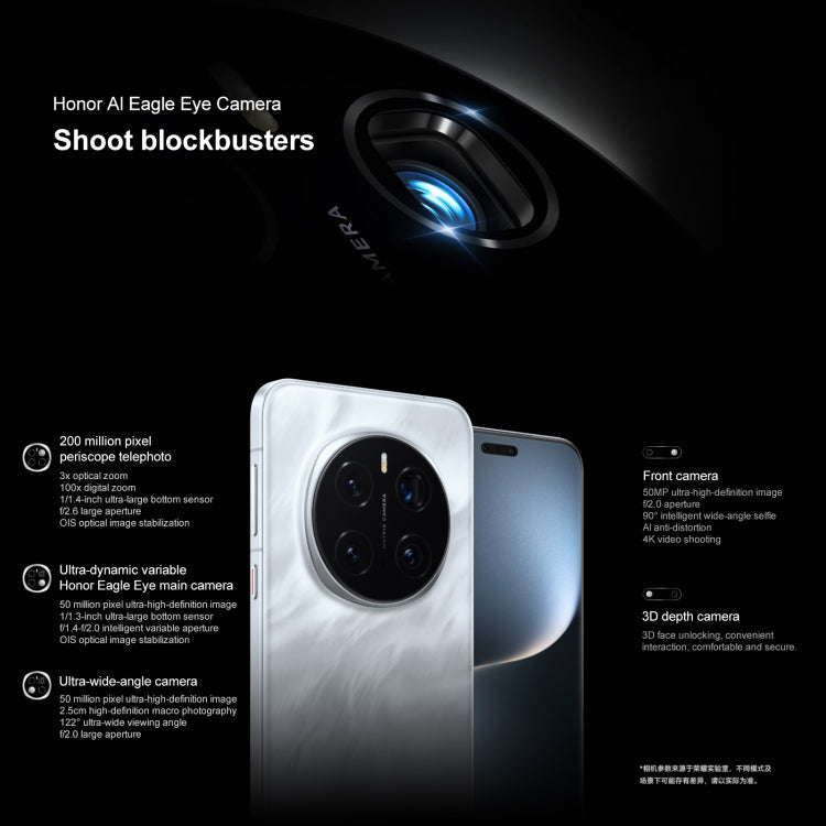 Honor Magic7 Pro, 16GB+1TB, Screen Fingerprint, 6.8 inch MagicOS 9.0 / Android 15 Snapdragon 8 Elite 3nm Octa Core, Network: 5G, NFC, OTG, Support Google Play (Grey)