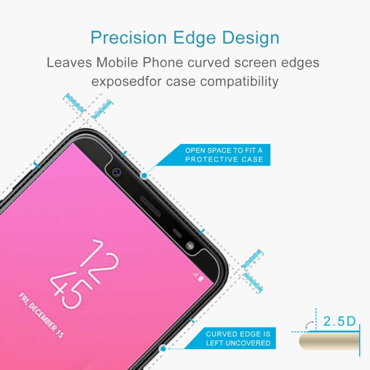9H 2.5D Tempered Glass Film for Galaxy J8 (2018)