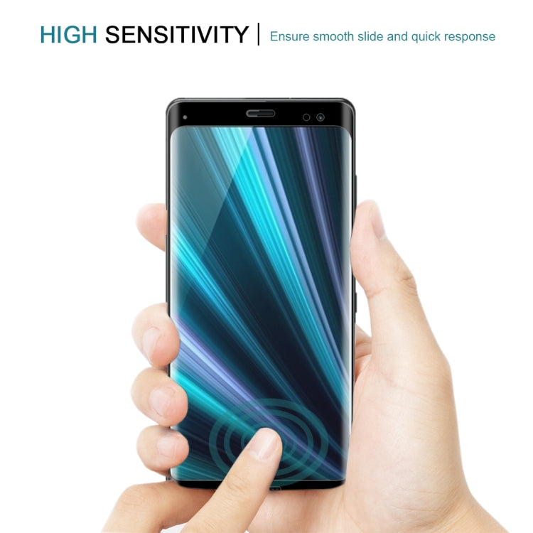 0.3mm 9H Surface Hardness 3D Curved Edge Full Screen Tempered Glass Film for Sony Xperia XZ3, For Sony Xperia XZ3 (0.3mm)(1 PC)