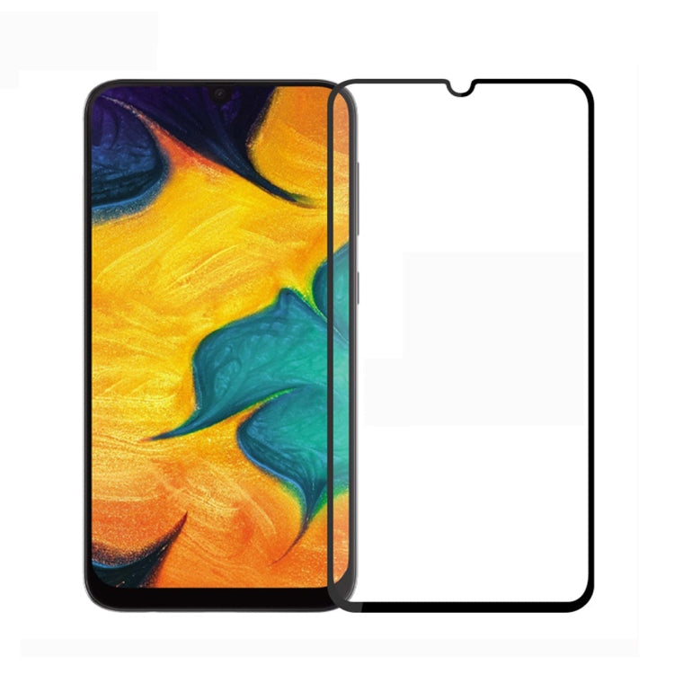 PINWUYO 9H 2.5D Full Screen Tempered Glass Film for Galaxy A40 (Black)