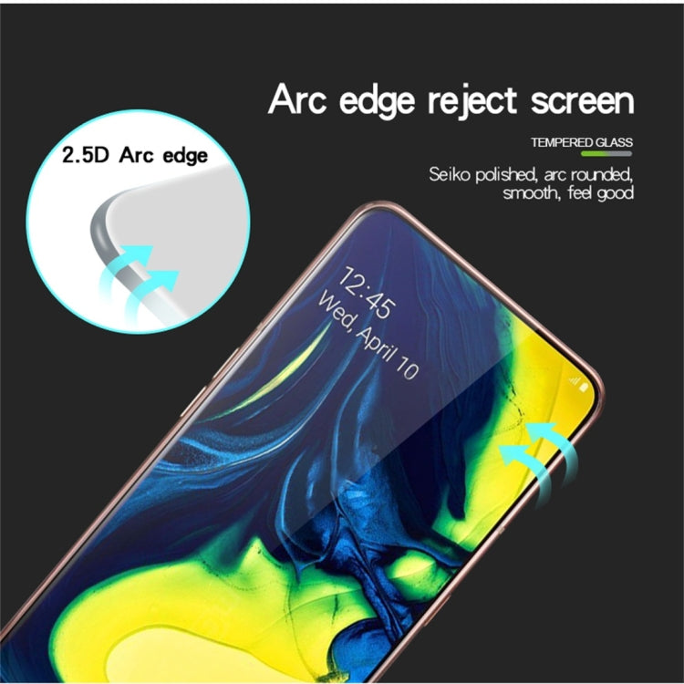 PINWUYO 9H 2.5D Full Screen Tempered Glass Film for Galaxy A90 (Black)