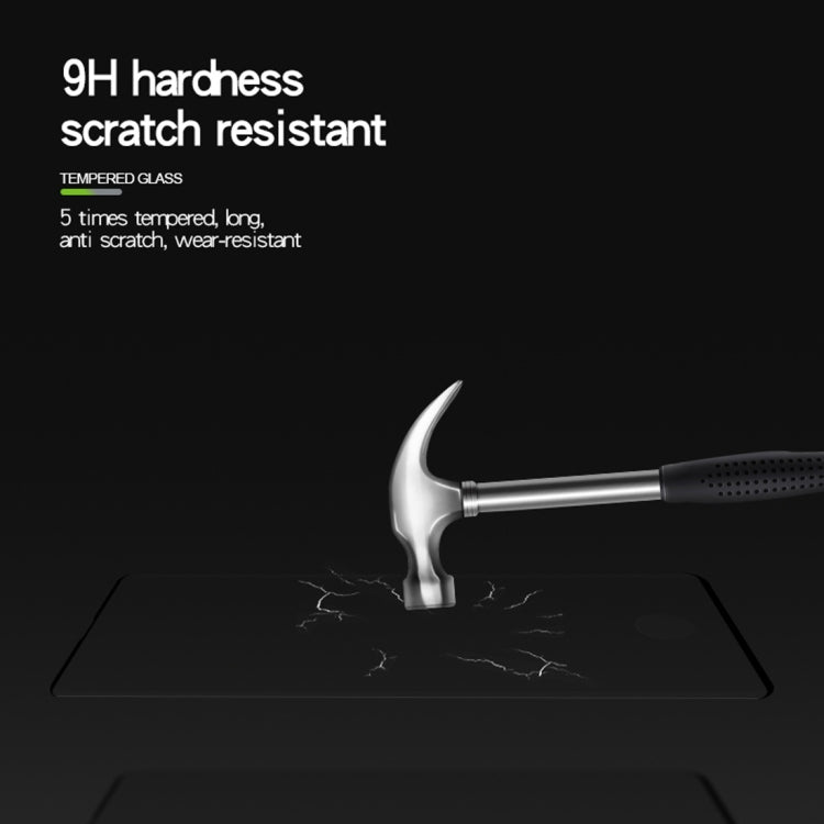 PINWUYO 9H 3D Curved Heat Bending Full Screen Tempered Glass Film for Galaxy S10 Plus (Black)
