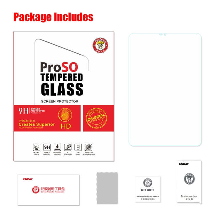 ENKAY Hat-Prince 0.33mm 9H 2.5D Tempered Glass Film for Galaxy Tab S4 10.5 2018 T830 / T835 10.5 inch
