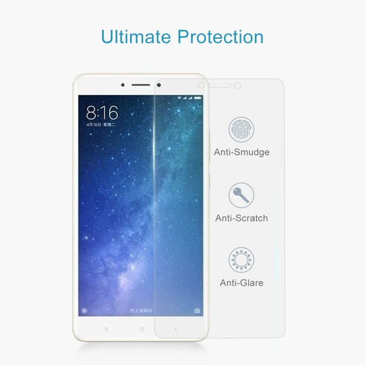 10 PCS for  Xiaomi Mi Max 2 0.3mm 9H Surface Hardness 2.5D Explosion-proof Non-full Screen Tempered Glass Screen Film, For Mi Max 2