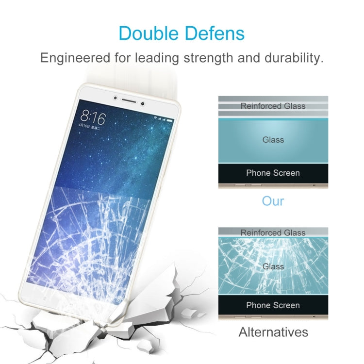 10 PCS for  Xiaomi Mi Max 2 0.3mm 9H Surface Hardness 2.5D Explosion-proof Non-full Screen Tempered Glass Screen Film, For Mi Max 2
